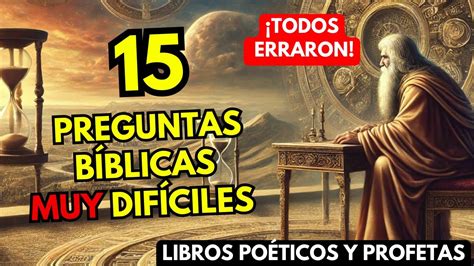 El Desaf O Que Todos Fallan Preguntas B Blicas Sobre Libros