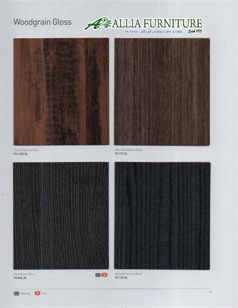 HPL Woodgrain ( motif tekstur kayu ) - Allia Furniture