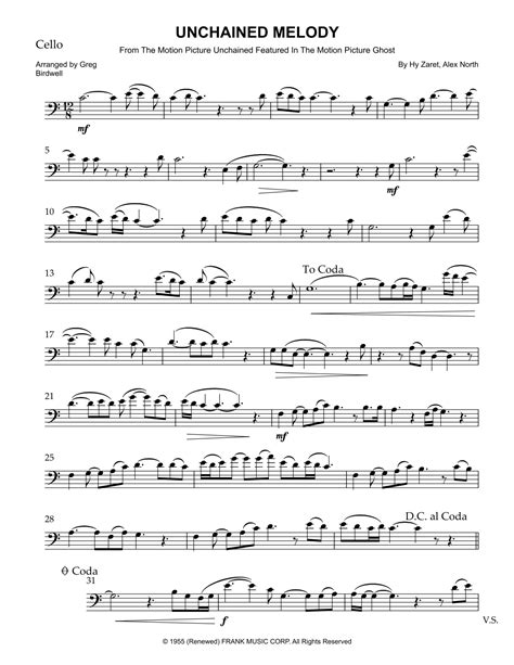 Unchained Melody Arr Greg Birdwell By The Righteous Brothers Sheet