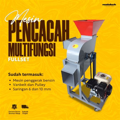 Jual Mesin Cacah Rumput Multifungsi Chopper Hammer Mill Pencacah Rumput