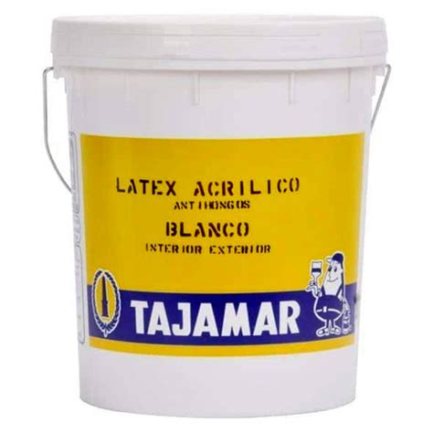 Latex Acrilico Antihongos Blanco Tineta 4gl Tajamar