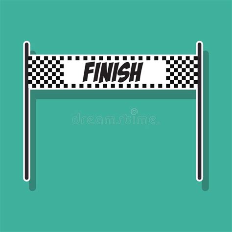 Finish Line Banner Stock Illustrations 3576 Finish Line Banner Stock