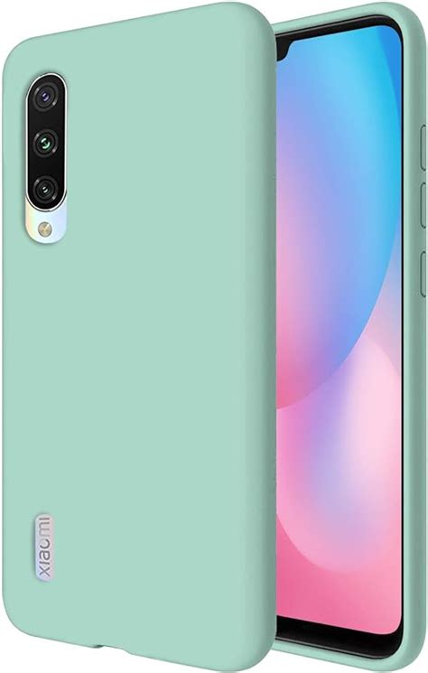 TBOC Funda para Xiaomi Mi A3 6 09 Carcasa Rígida Turquesa