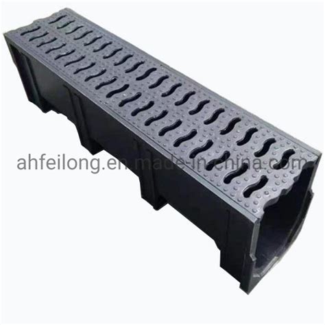 Outdoor Resin Concrete Water Drain Gutter Trench Drain System PVC U