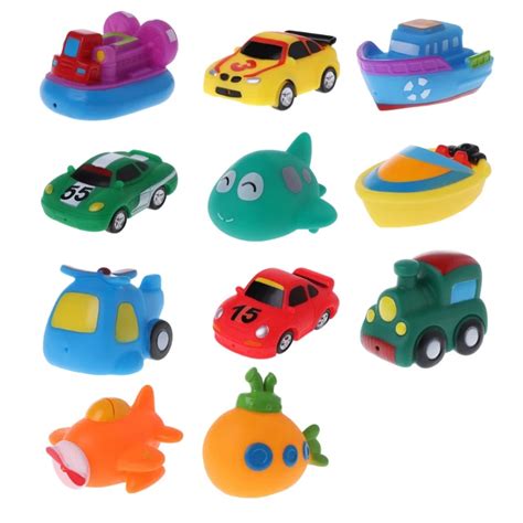 Cool Bath Toy Baby Toyscolorful Car Boat Soft Rubber Toys Swimming Pool