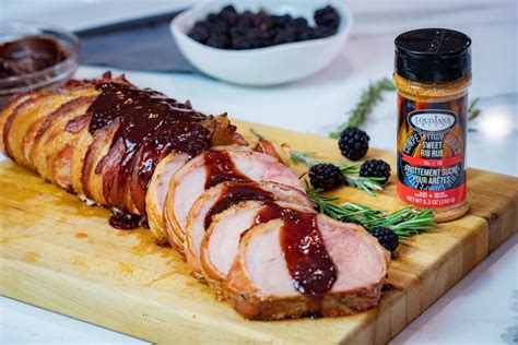 Grilled Pork Loin With Blackberry Sauce Louisiana Grills