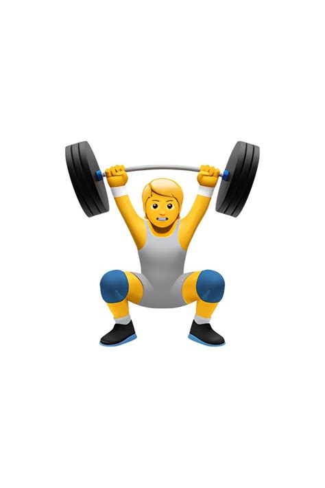 Strength In Motion Lifting Weights Emoji