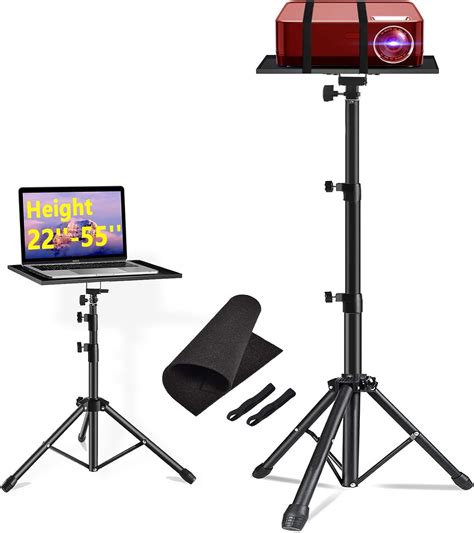 Amazon.com: Projector Stand- Laptop Stand Adjustable Height 21 to 55 ...