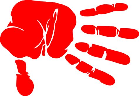 Bloody Handprint Png