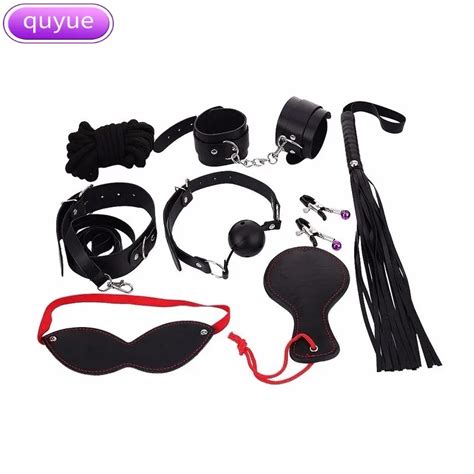 Sex Toy For Couples Adult Games Handcuffs Nipple Clamps Whip Collar