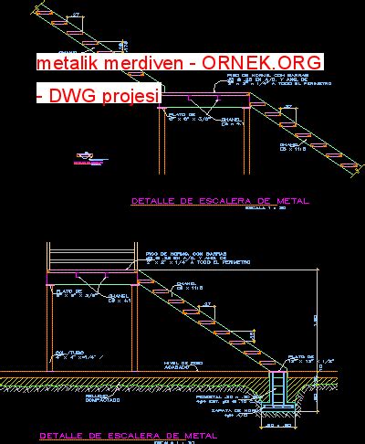 Metalik Merdiven Dwg Projesi Autocad Projeler 29790 Hot Sex Picture