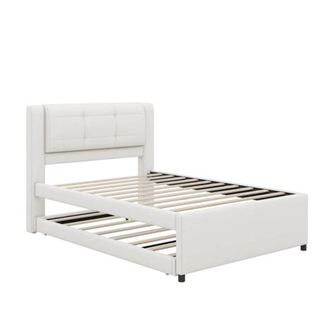 Latitude Run Full Size Upholstery Platform Bed With Trundle Trundle