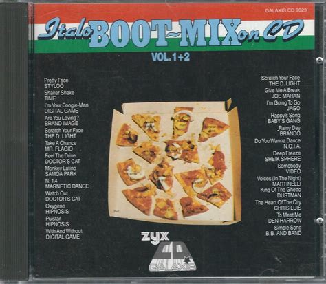 CD VA Italo Boot Mix On CD Vol 1 2 1987 Galaxis ZYX 15033498265