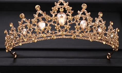 Crystal Tiara Crown Bride Headband Rhinestone Bridal Wedding Pearl