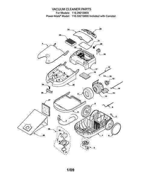 Kenmore Model Parts Diagram