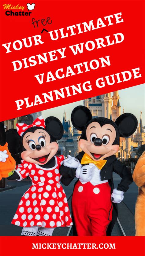 Planning Guide Mickey Chatter Disney World Vacation Planning