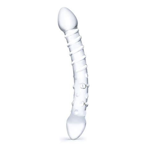 Electricdistro Glas Double Trouble Glass Dildo Clear Bondage Fetish Store