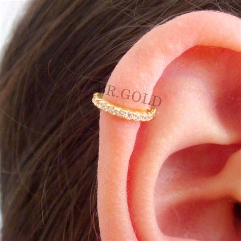 Piercing Jóia De Ouro 18k Argola De Orelha Cartilagem Helix R 396 99