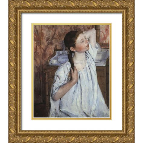 Cassatt Mary 26x31 Gold Ornate Wood Framed With Double Matting Museum