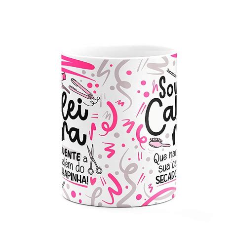 Caneca Profiss Es Sou Cabeleireira Branca Fun Geek Store