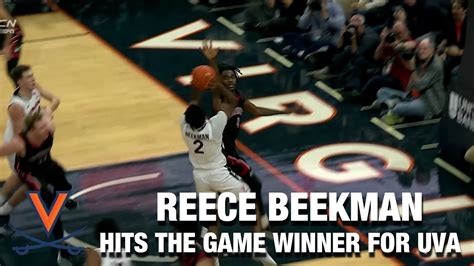 Reece Beekman Hits The Game Winner For Virginia Youtube