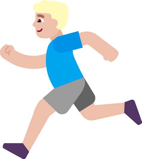 "man running medium light" Emoji - Download for free – Iconduck