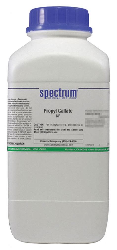 121-79-9, F.W. 212.20, Propyl Gallate, NF - 39G781|P1453-2.5KG13 - Grainger