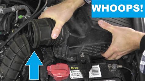 Honda And Acura Air Intake Hose Replacement With Basic Hand Tools Youtube