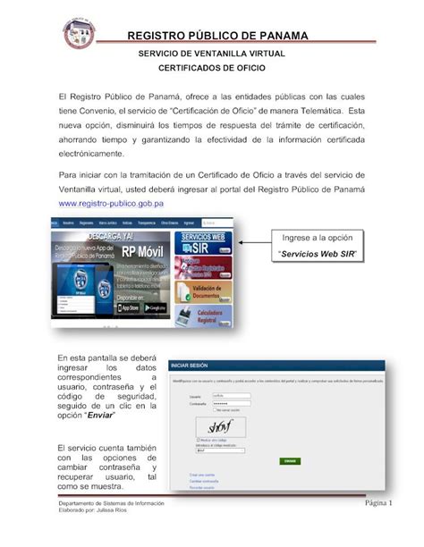 Pdf Registro P Blico De Panama Registro P Blico De Panam Direcci N