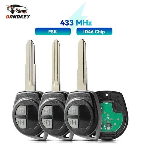 Dandkey 2 Buttons Car Remote Key 315Mhz Id46 Chip For Suzuki Swift Sx4