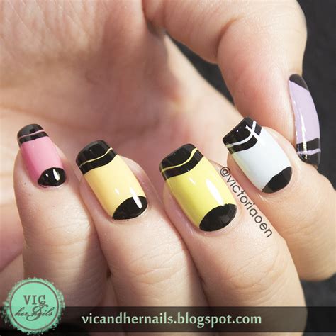 Vic And Her Nails Viccopycat Crayon Nails By Blog Nailed It