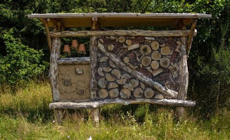 Insektenhotel Bug Hotel Firewood Texture Garden Crafts Name