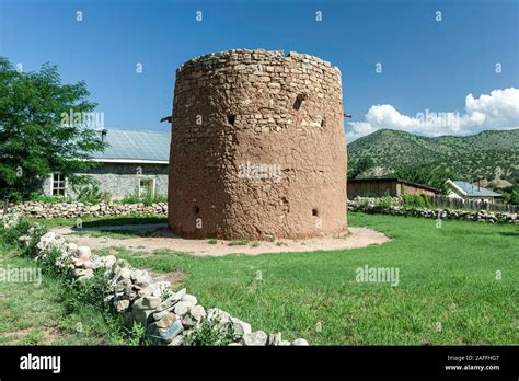 Historic Torreon 1850s Lincoln State Monument New Mexico Usa Stock