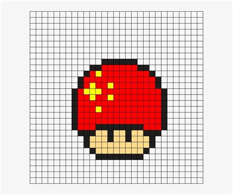 The Best 12 Super Mario Mushroom Perler Beads