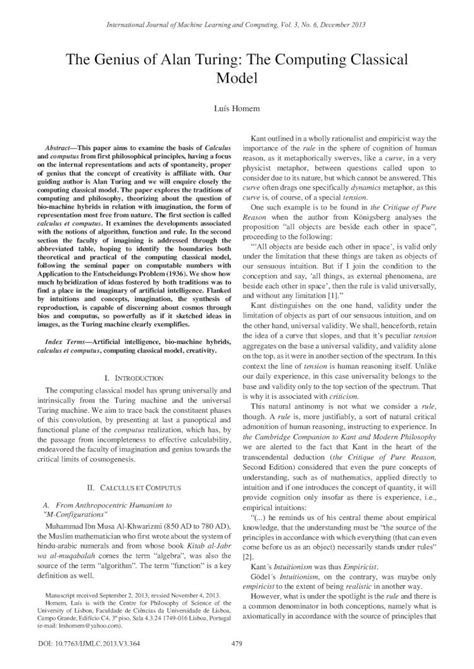 Pdf The Genius Of Alan Turing The Computing Classical Modelimages