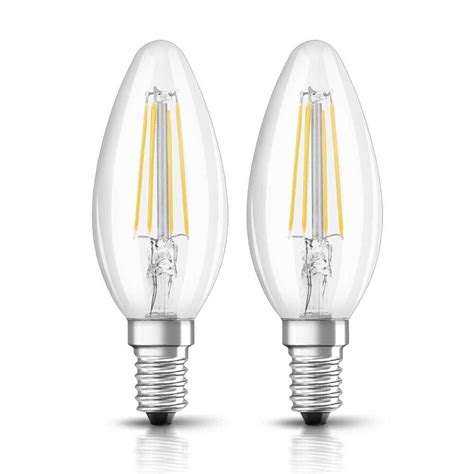 10 X Bellalux LED Filament Lampen Kerzen 4W 40W E14 Klar 470lm