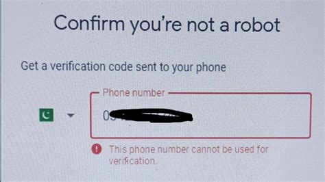 This Phone Number Cannot Be Used For Verfication Fix This