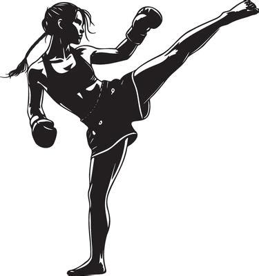 Kickboxing Girl Vector Art, Icons, and Graphics for Free Download