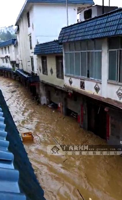 广西梧州苍梧县多个乡镇受暴雨袭击发生洪涝灾害 图