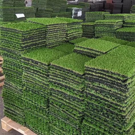 Uni Artificial Grass Turf Tile Interlocking Grass Deck Tiles Realistic