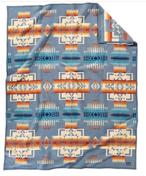 Pendleton Chief Joseph Robe Blanket Slate Mckeess Indian Store