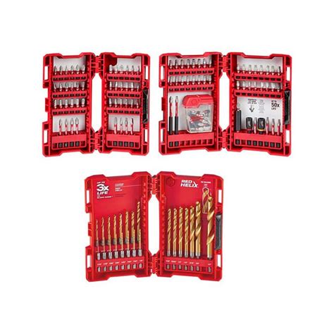 Milwaukee Shockwave Impact Duty Alloy Steel Screw Driver Bit Set And