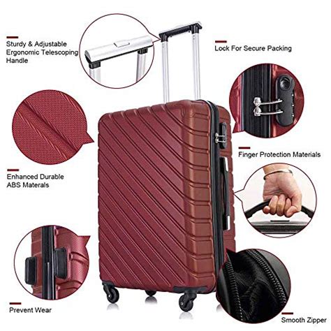 Luggage Set Semper 4 Piece Luggage Set Suitcases With Spinner Wheels