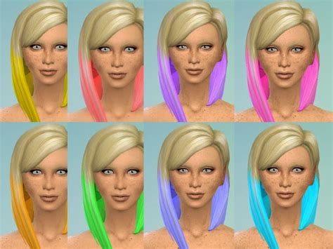 Sims 4 ombre hair recolor - usseoseomf