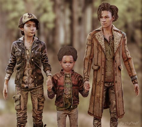 Twdg Clementine Louis And Aj By Icycroft On Deviantart