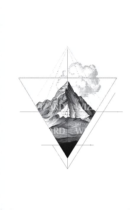 tattoo design mountain 8