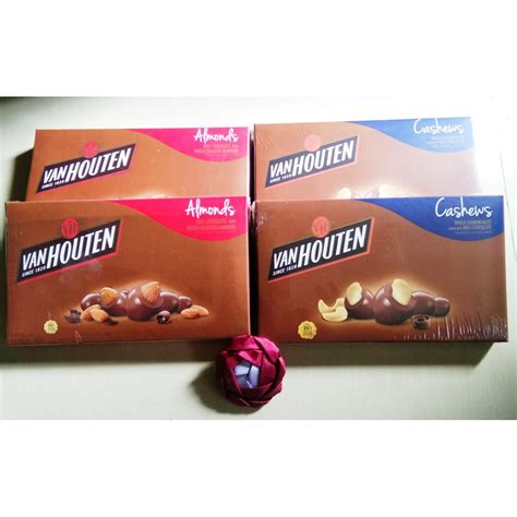 Van Houten Chocolate Gr Almond Cashews Variant Shopee Singapore