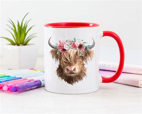 Highland Cow Mug Highland Cow Art Mug Highland Cow - Etsy