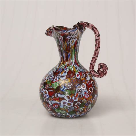 H Nkelvas Millefiori Handbl St Glas Murano Italien Glas Konstglas