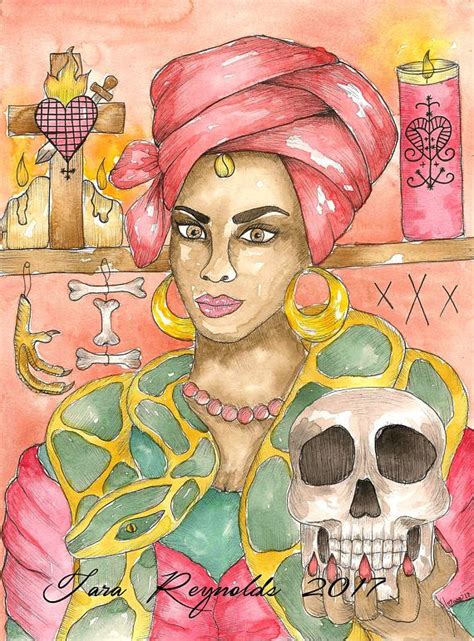 Marie Laveau Voodoo Queen Art Print Priestess Witchcraft Etsy Pagan